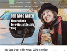 Tablet Screenshot of debgoesgreen.com